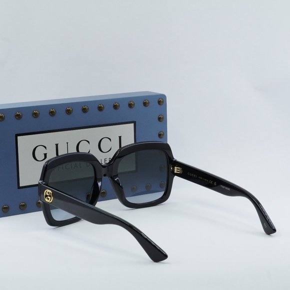 FINAL PRICE NEW GUCCI GG0036SN 001 BLACK GREY SUNGLASSES - Picture 10 of 11